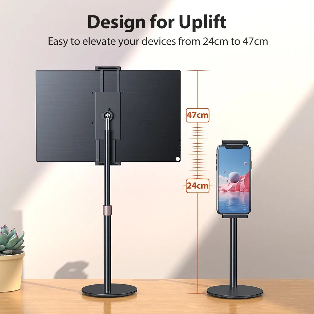 Adjustable Portable Monitor Stand - Desktop Bracket for 4.7-17.3" Devices