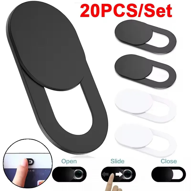 Webcam Privacy Slider - Plastic Camera Cover for iPad, Tablet & Laptop