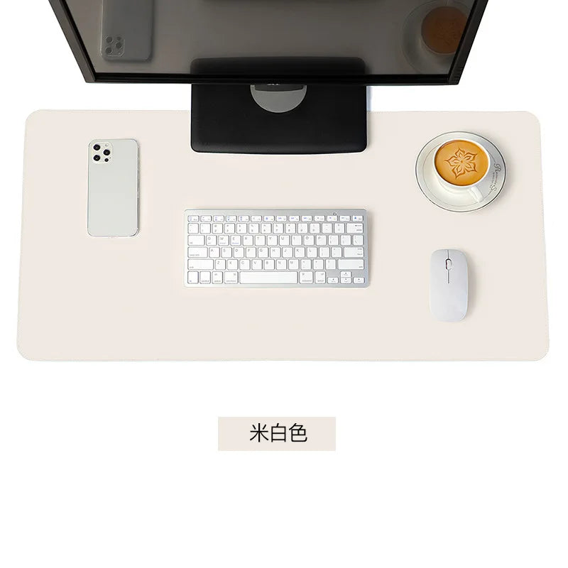 Large Waterproof Mouse Pad - PU Suede Gaming Desk Mat (Non-Slip)