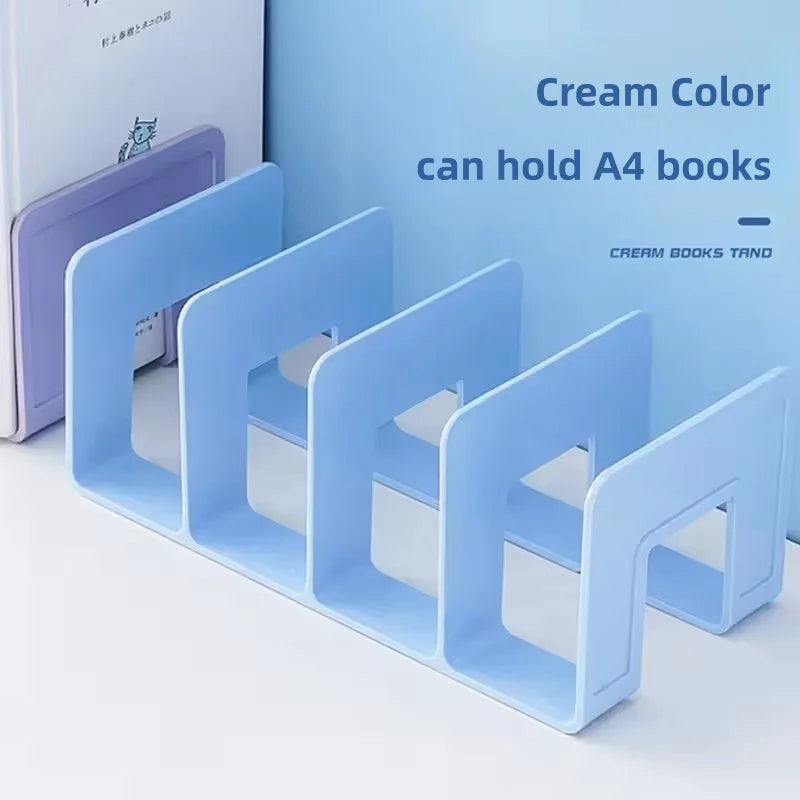 Adjustable Desktop Bookends - Multi-Function Book & Magazine Organizer Stand