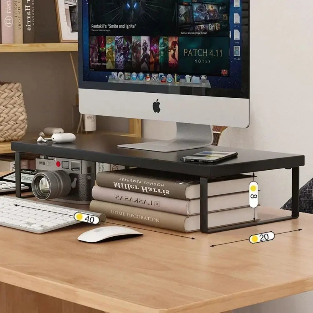 Ergonomic Monitor Stand with Desktop Storage - Elevate Your Home Office Setup
