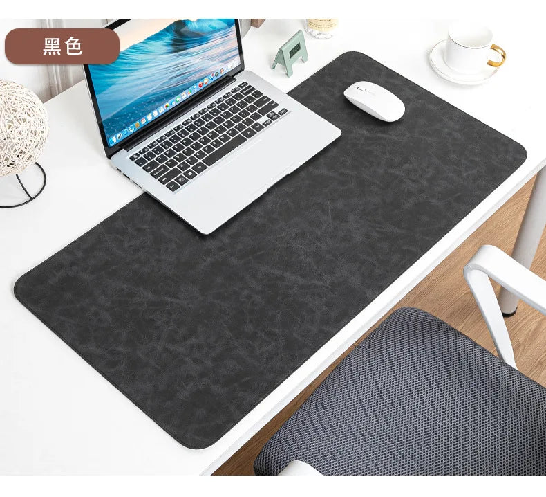 Large Waterproof Desk Pad - PU Leather Desk Mat for Laptop & Keyboard