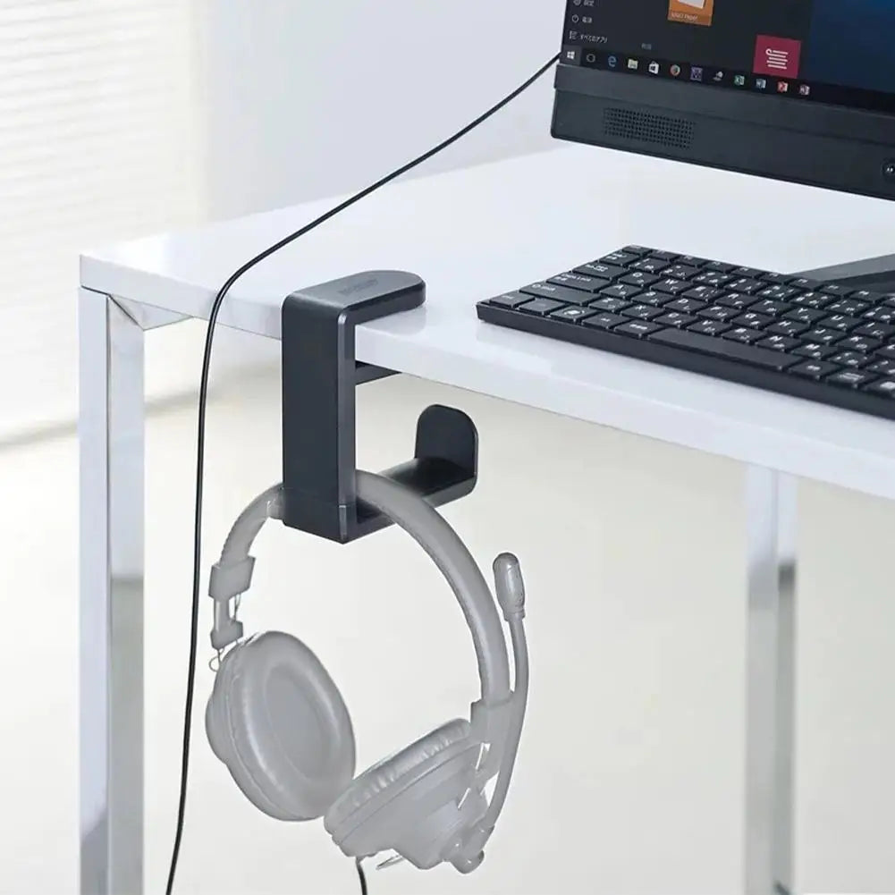 Gaming Headphone Stand with 360������ Rotating Arm - Desk Mount Headset Holder