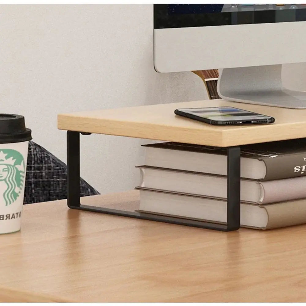 Ergonomic Monitor Stand with Desktop Storage - Elevate Your Home Office Setup