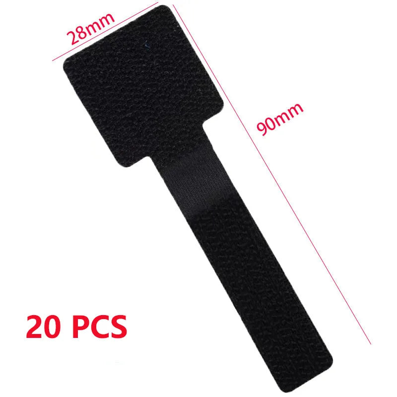 Reusable Cable Ties - Adjustable Cord Organizer Straps for Desk Management