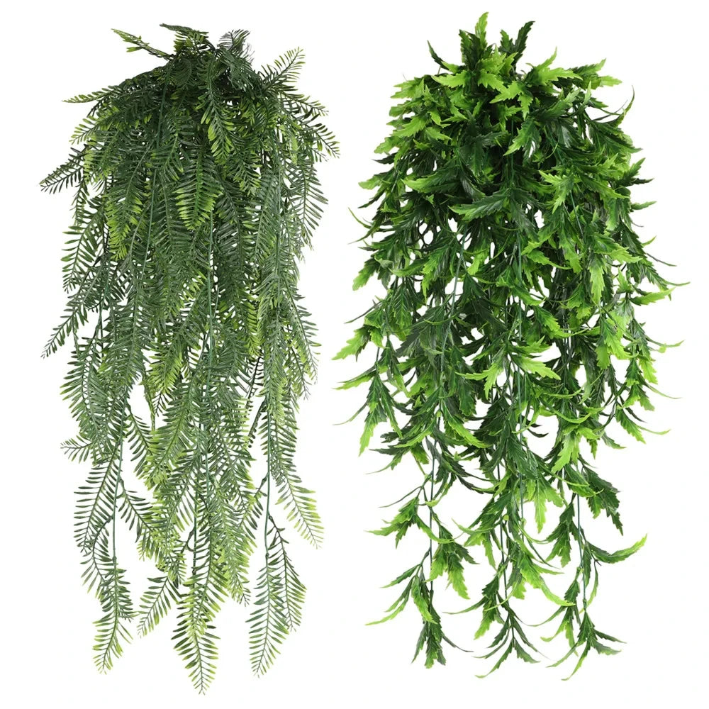 Artificial Persian Fern Vine - 90cm Hanging Plant for Home & Office Decor