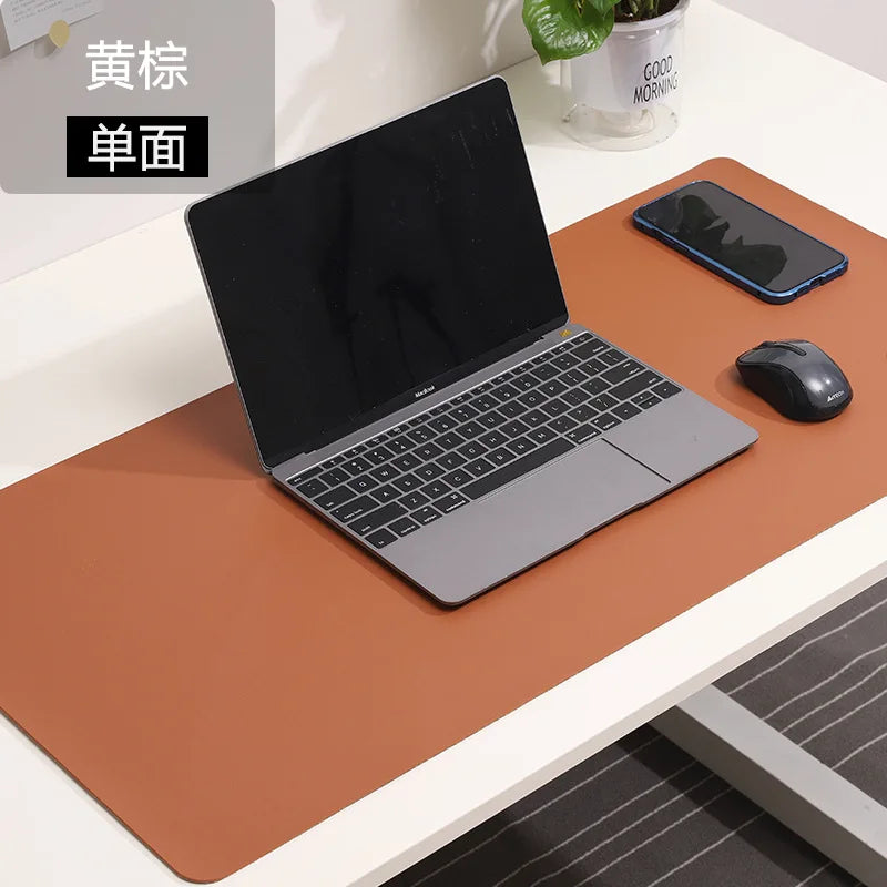 Large Waterproof Mouse Pad - PU Suede Gaming Desk Mat (Non-Slip)