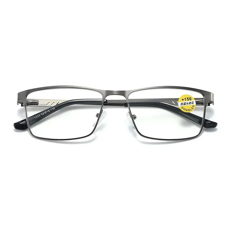 Men's Blue Light Blocking Reading Glasses - Classic Business Frame (+1.0 to +4.0)