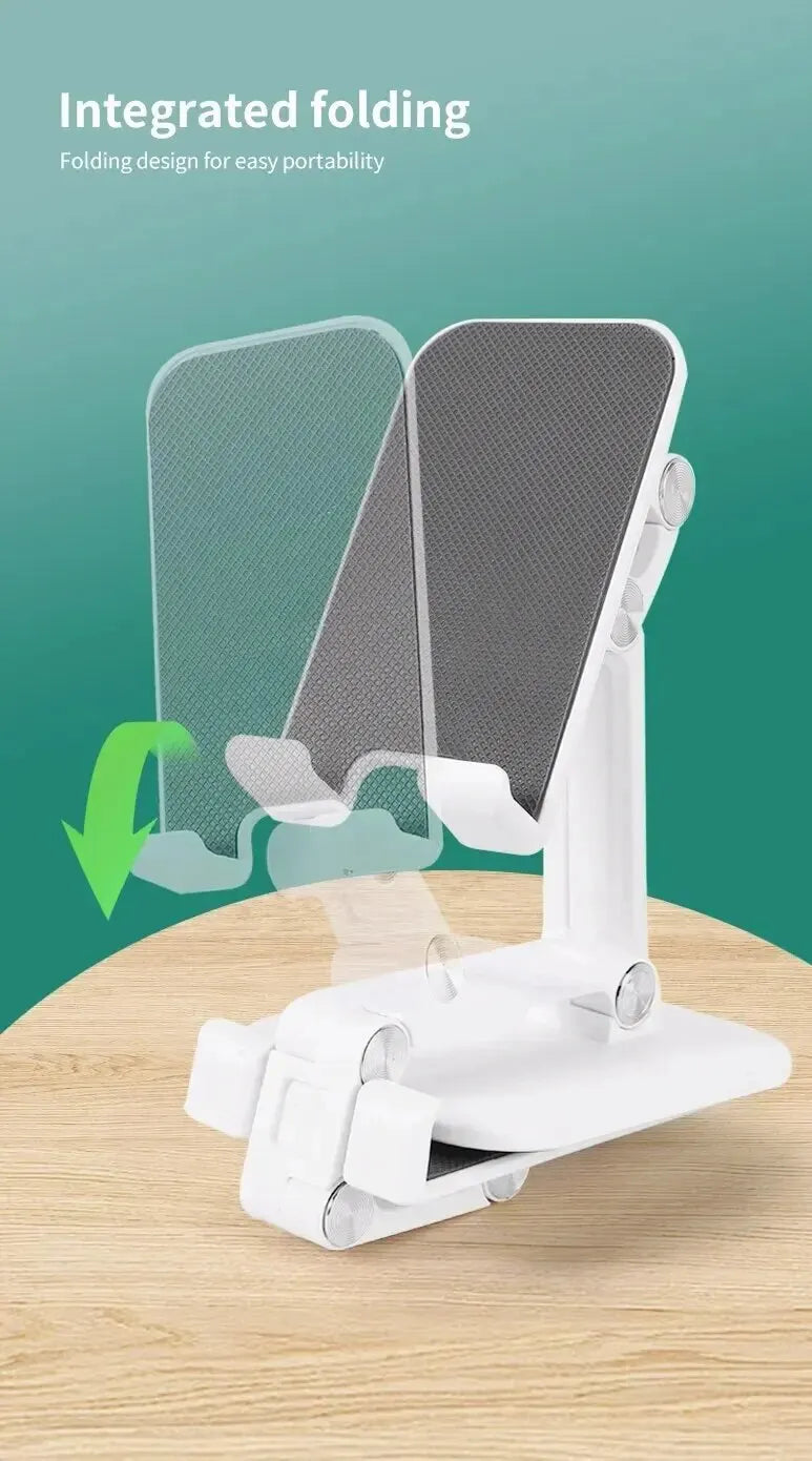 Adjustable Phone & Tablet Stand - Foldable Desktop Holder for Live Streaming