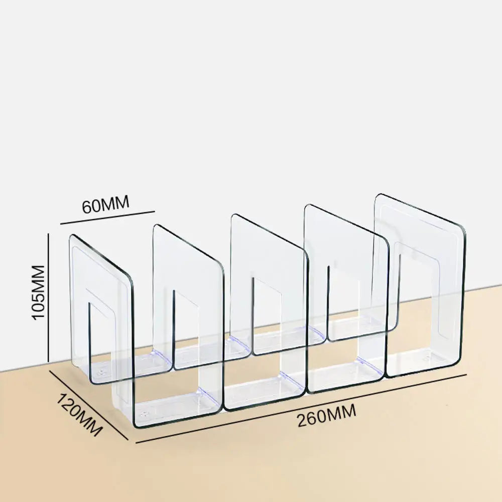 Adjustable Desktop Bookends - Multi-Function Book & Magazine Organizer Stand
