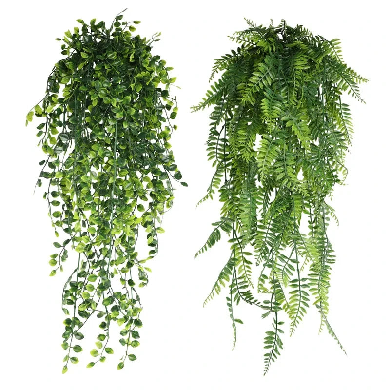Artificial Persian Fern Vine - 90cm Hanging Plant for Home & Office Decor