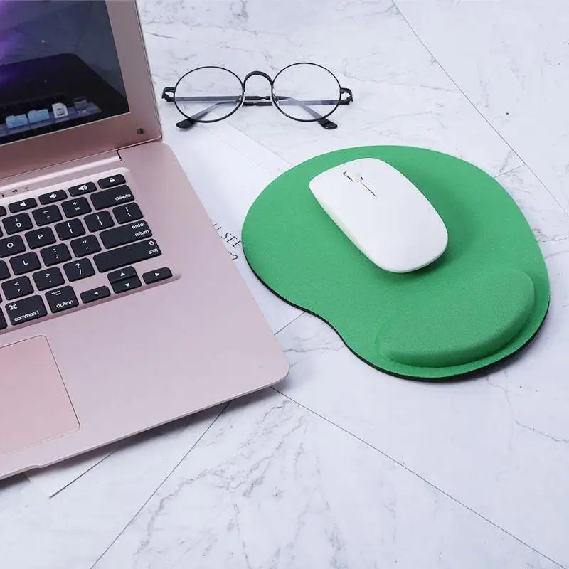 Ergonomic Mouse Pad with Gel Wrist Rest - Pain Relief for Office & Gaming
