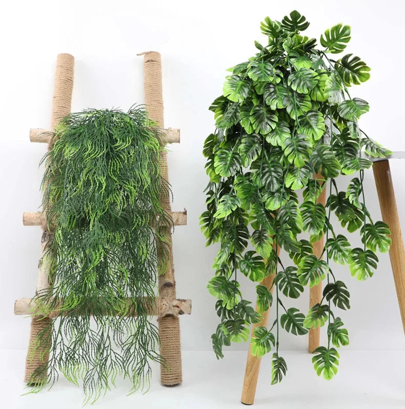 Artificial Persian Fern Vine - 90cm Hanging Plant for Home & Office Decor