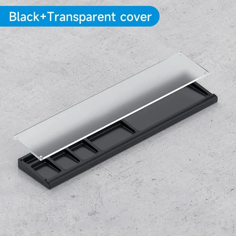 Keyboard Wrist Rest with Storage Box - Memory Foam Ergonomic Support for Office