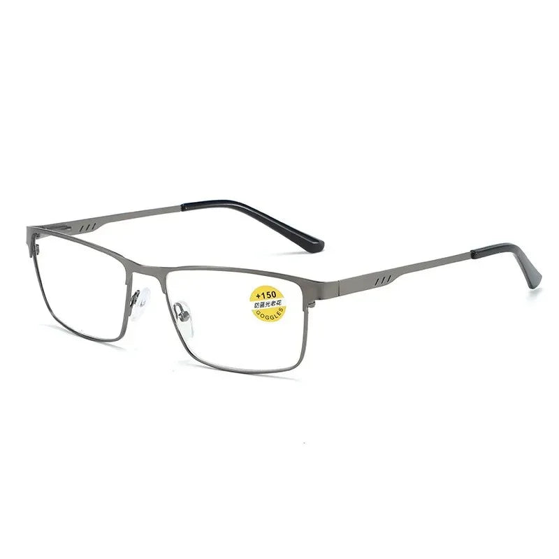 Men's Blue Light Blocking Reading Glasses - Classic Business Frame (+1.0 to +4.0)