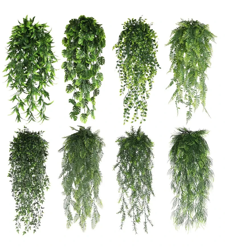 Artificial Persian Fern Vine - 90cm Hanging Plant for Home & Office Decor