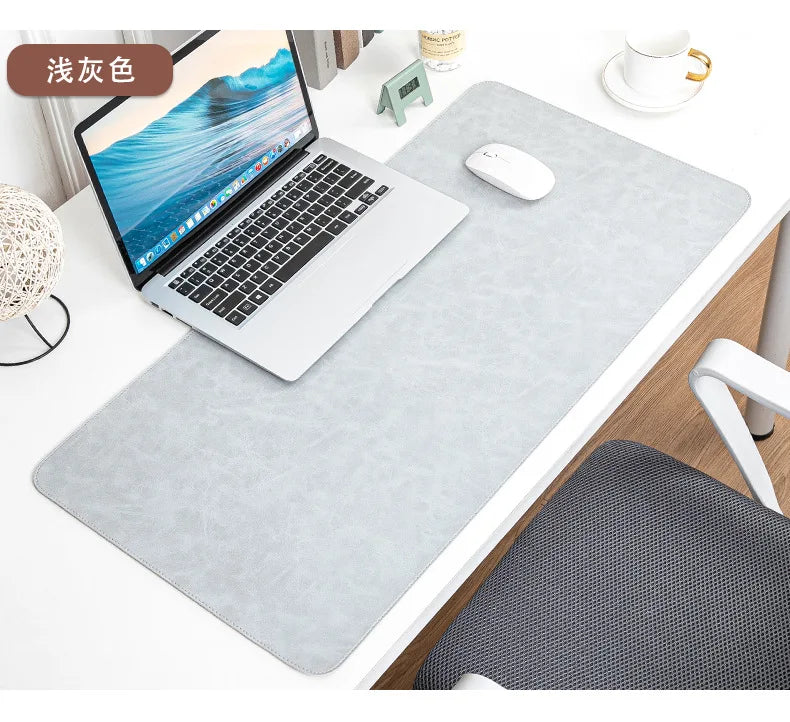 Large Waterproof Desk Pad - PU Leather Desk Mat for Laptop & Keyboard